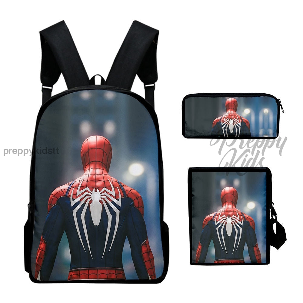 Spiderman Backpack Set (3Pc) Backpack