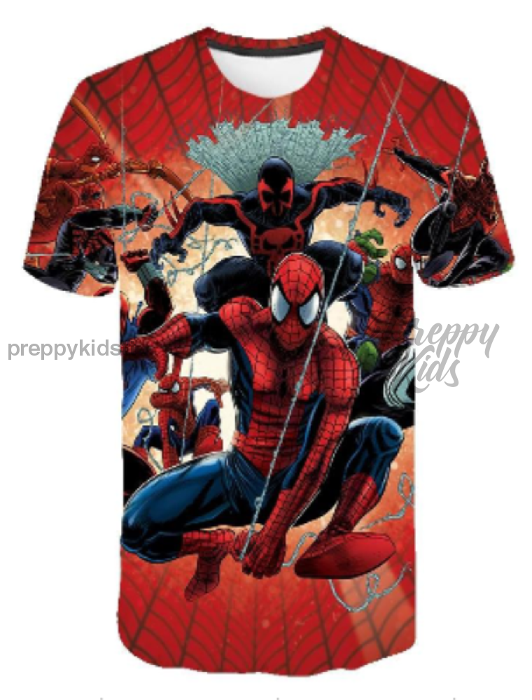 Spiderman Crew Tshirt 3D Hoodies