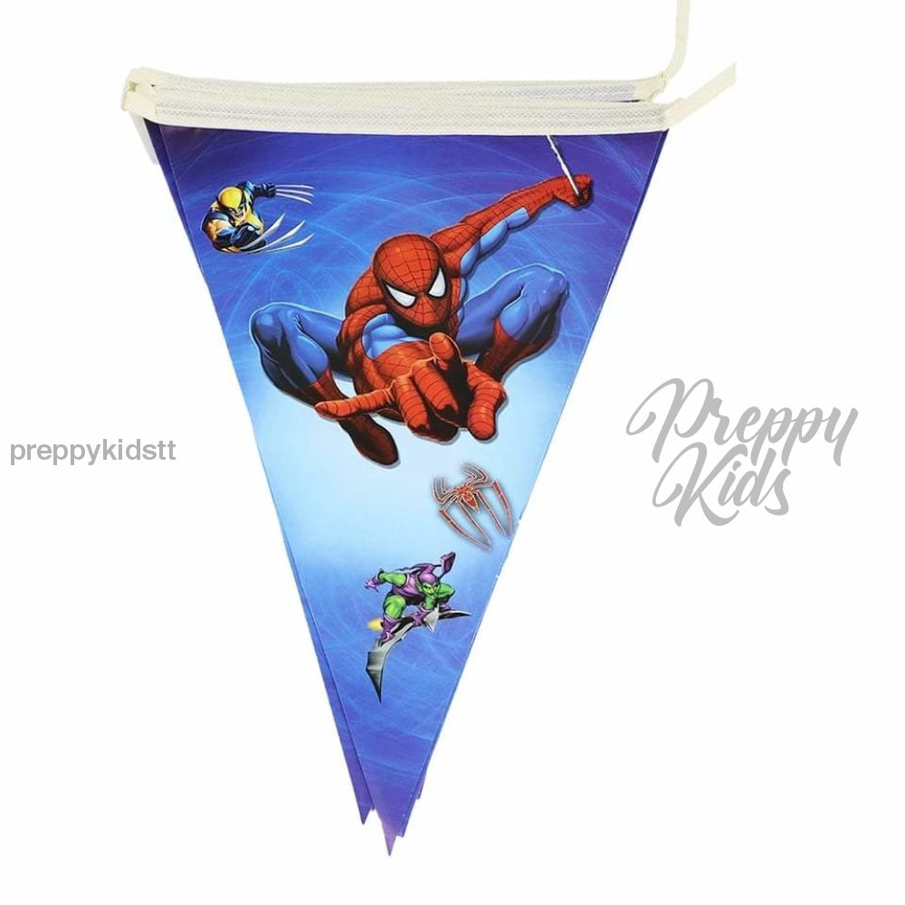 Spiderman Party Flag Banner Party Decorations