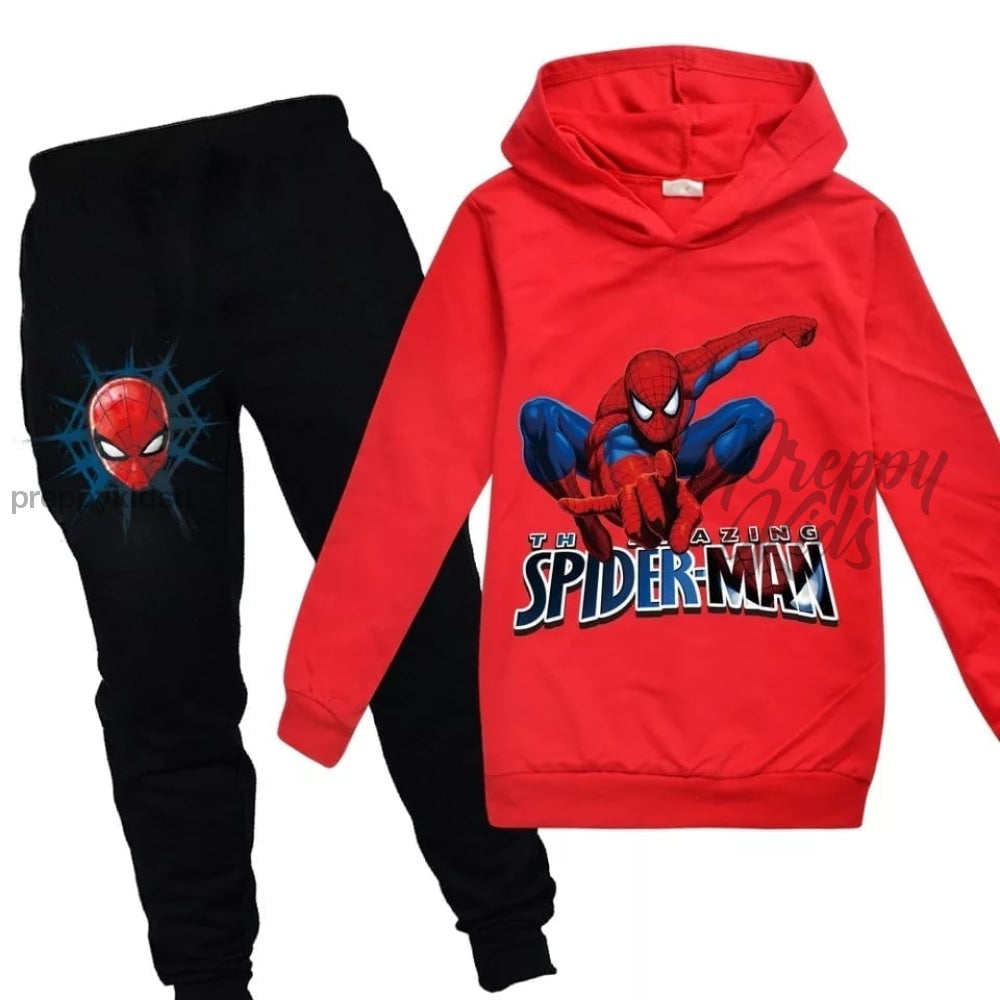 Spiderman Red Track Suits