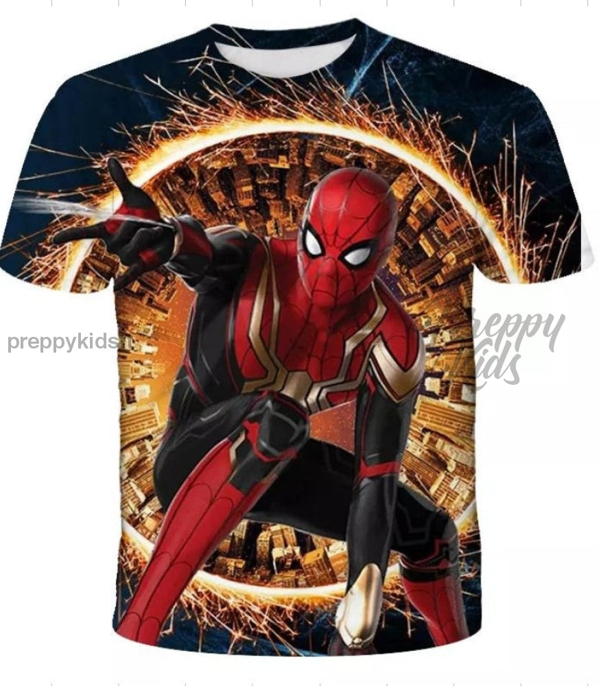 Spiderman Super Fire Tshirt 3D Hoodies