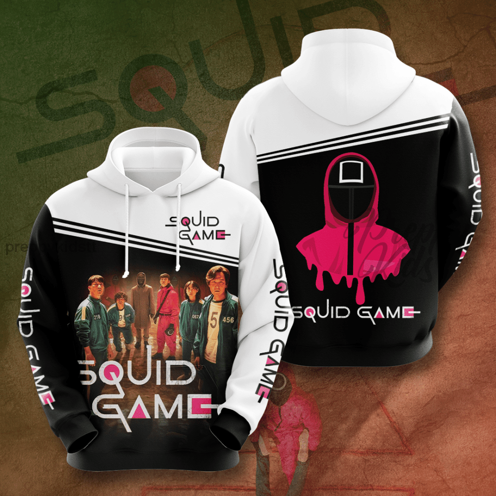 Squid Game 3D Hoodie (2 Sided.print Hoodies
