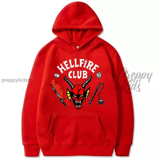 Stranger Things Hellfire Club Red Hoodie (Fleece) 3D Hoodies