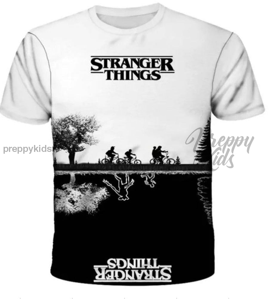 Stranger Things Tshirt (White) 3D Hoodies