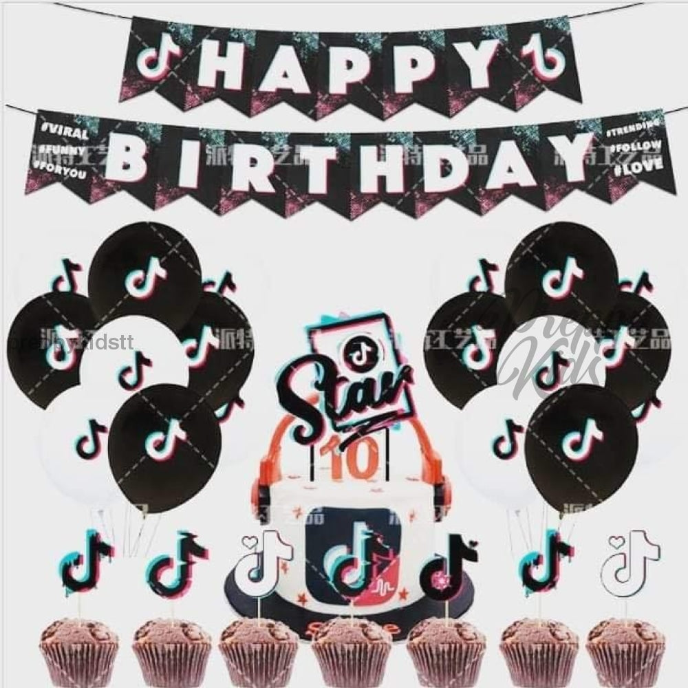 Tik Tok Party Decorations (46 Pcs)
