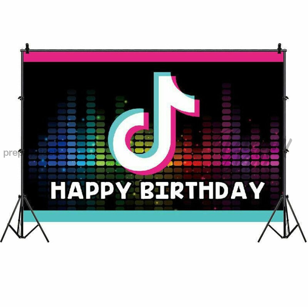 Tik Tok Party Backdrop Decorations