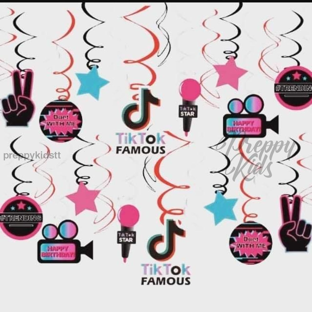 Tiktok Party Decorations (16 Pcs)