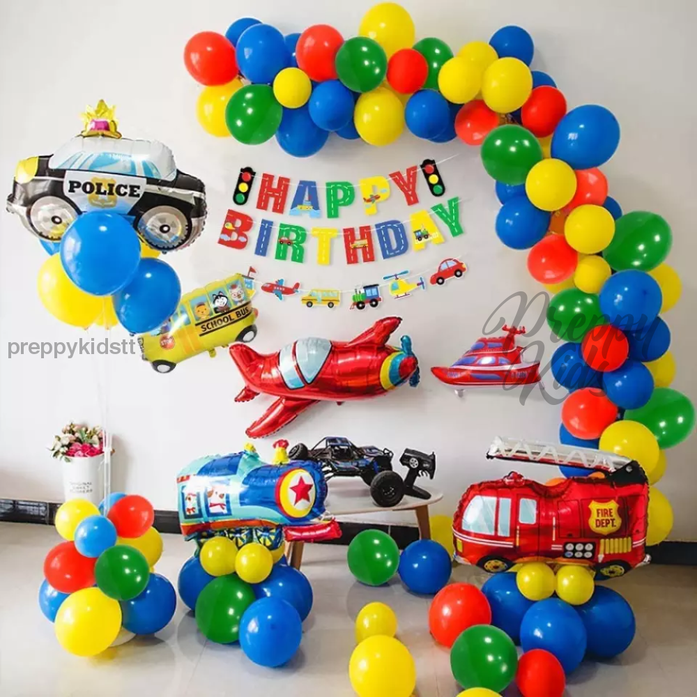 Transport Machines 109 Pcs Party Decoration Package Decorations