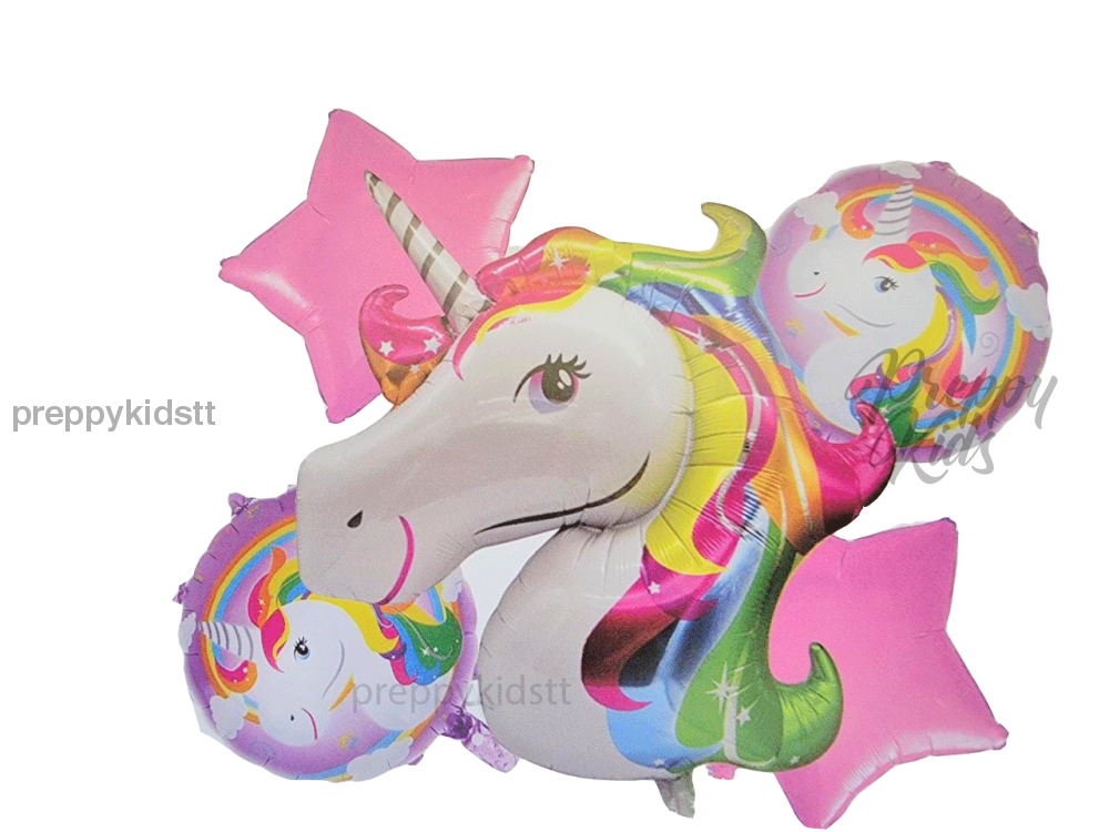 Unicorn 5Pc Foil Balloon Party Decorations