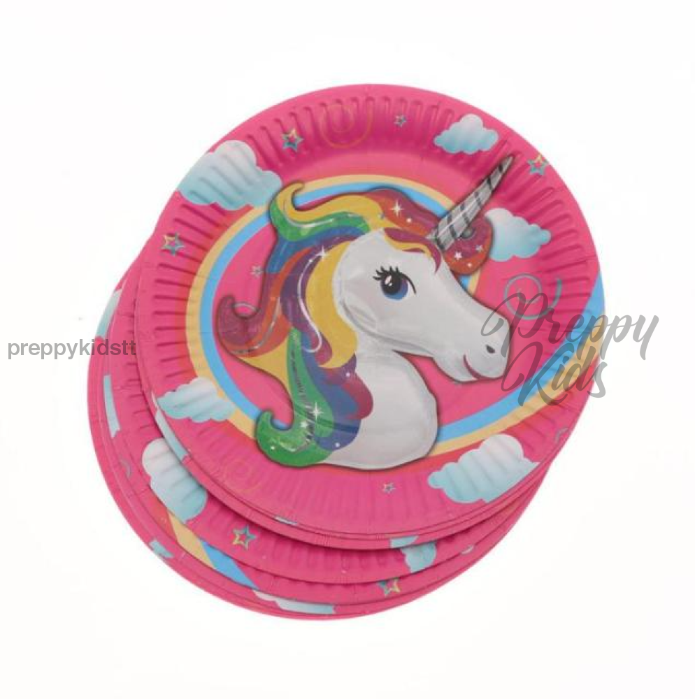 Unicorn Birthday Plates Party Decorations