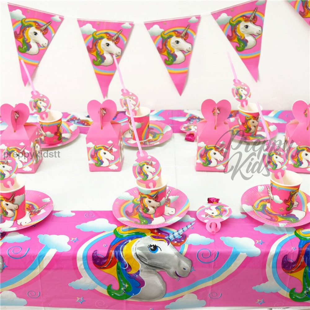 Unicorn Birthday Tablecloth Party Decorations