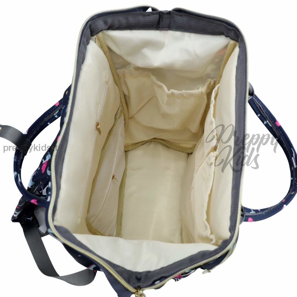 Unicorn Bucket Mummy Baby Bag (Blue) Bags