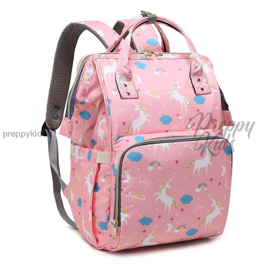 Unicorn Bucket Mummy Baby Bag (Pink Bags