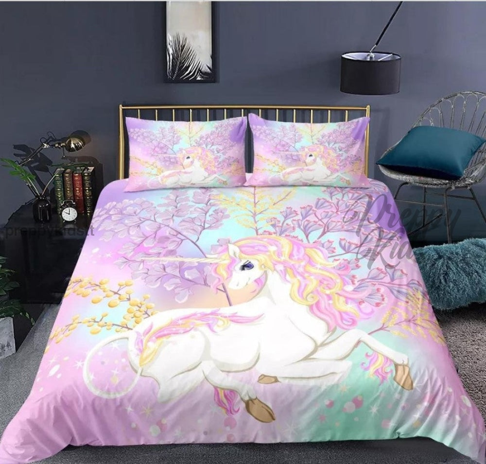 Unicorn Comforter 3D 3Pc Set (Universal)