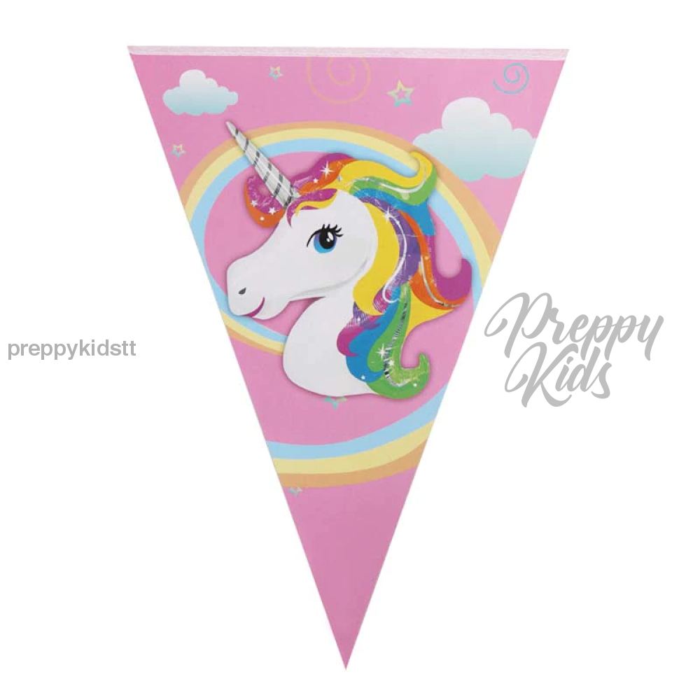 Unicorn Happy Birthday Banner Party Decorations