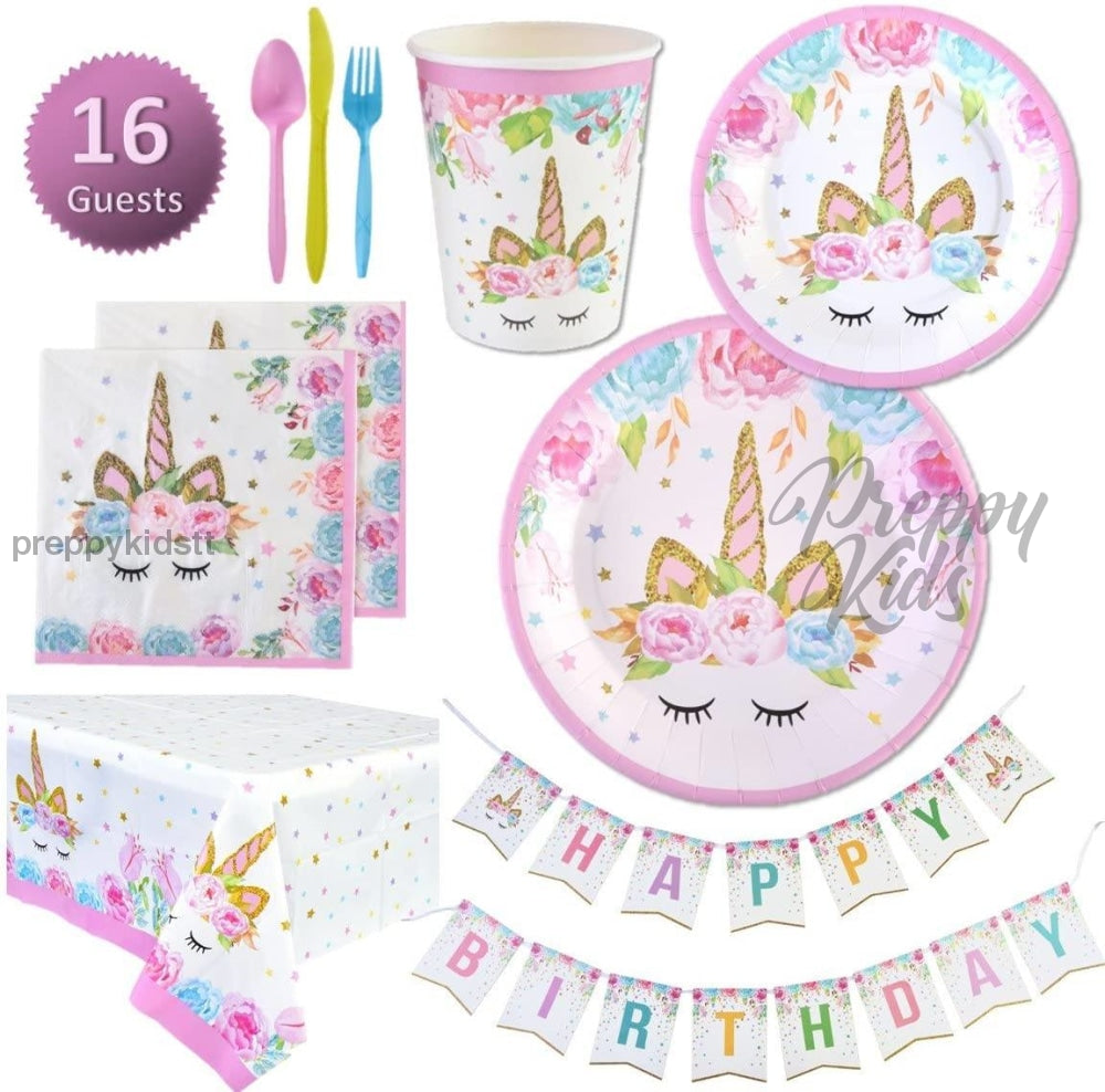 Unicorn Party Decorations (114 Pcs)