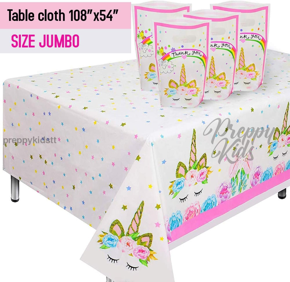 unicorn party tablecloth 