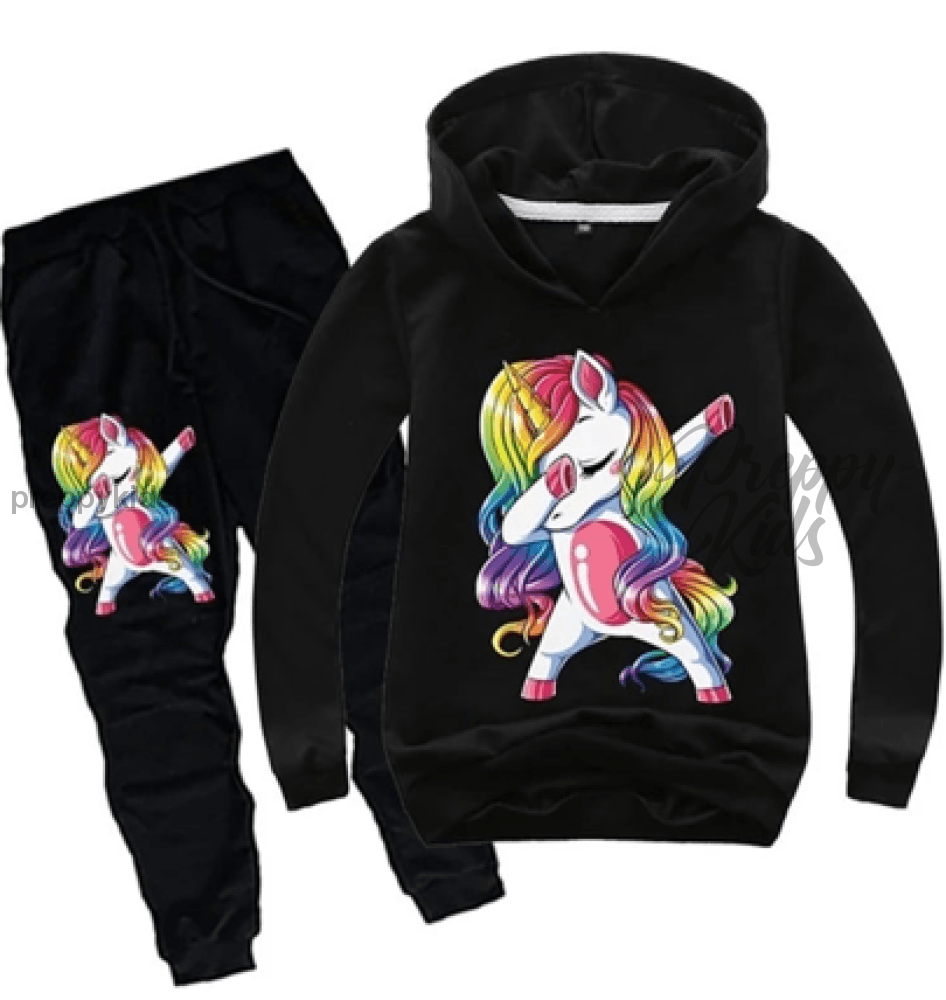 Unicorn Vivid Black Track Suits