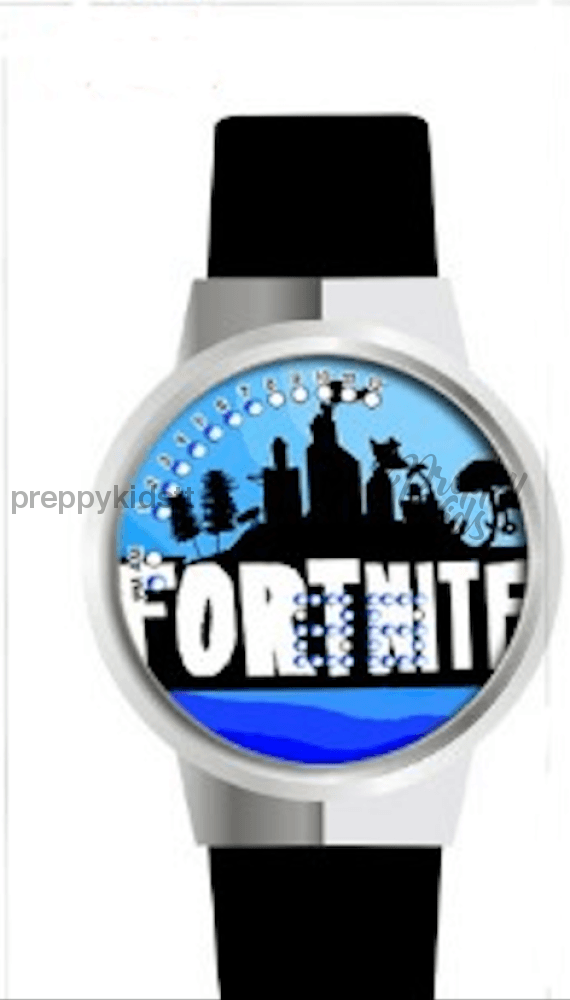 Waterproof Fortnite Touch Screen Wrist Watch With Luminous Feature Blue Silver Castle Watch Led