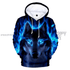 Wolf 3D Hoodie (Blue) Hoodies